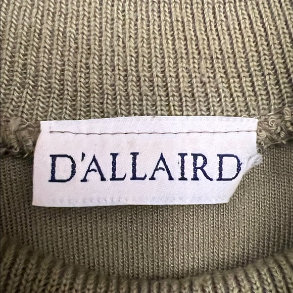 D’Allaird Sleeveless Olive Green Knit Top Size XL - Picture 2 of 9